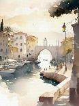 Italian Architecture in Watercolor-Lana Kristiansen-Framed Art Print