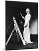 Lana Turner Celebrates with Firworks-null-Mounted Photo