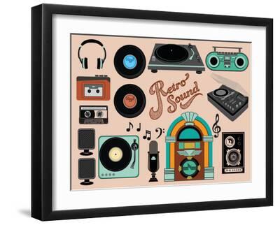 アテッサ新作モデル Set - Sound Retro of Art Clip and Objects Music-Related アート・デザイン・音楽
