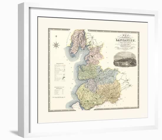 Lancashire-C & J Greenwood-Framed Premium Giclee Print