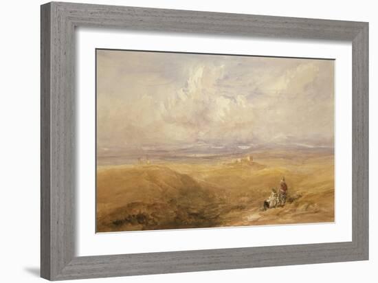 Lancaster Castle (W/C on Paper)-David Cox-Framed Giclee Print