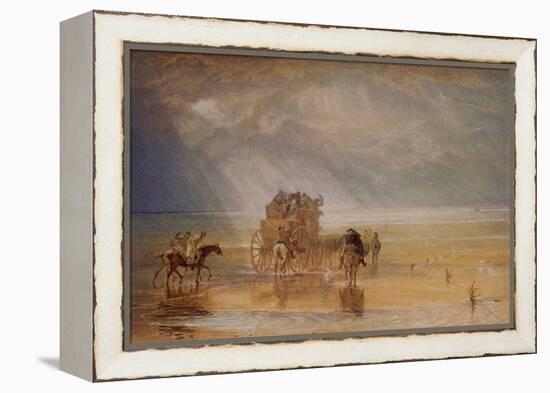 Lancaster Sands, 1816-1825 (W/C on Paper)-Joseph Mallord William Turner-Framed Premier Image Canvas