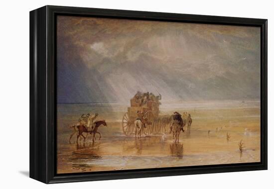 Lancaster Sands, 1816-1825 (W/C on Paper)-Joseph Mallord William Turner-Framed Premier Image Canvas