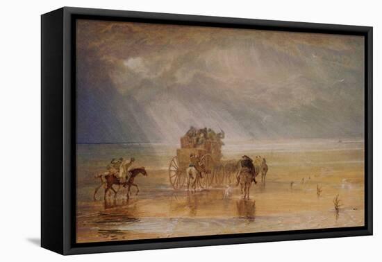 Lancaster Sands, 1816-1825 (W/C on Paper)-Joseph Mallord William Turner-Framed Premier Image Canvas