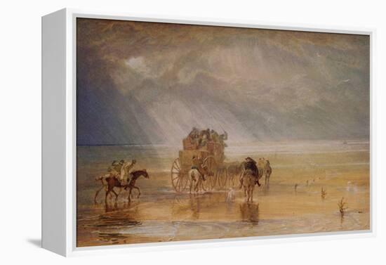 Lancaster Sands, 1816-1825 (W/C on Paper)-Joseph Mallord William Turner-Framed Premier Image Canvas