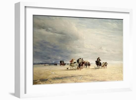 Lancaster Sands, 1841-David Cox-Framed Giclee Print