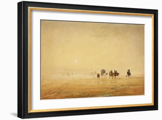 Lancaster Sands, 1844-David Cox-Framed Giclee Print