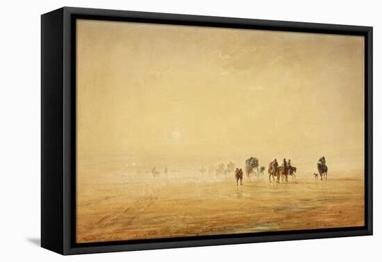 Lancaster Sands, 1844-David Cox-Framed Premier Image Canvas