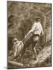 Lance-Corporal Clapson Dragging an Officer, Who Had Been Gassed, Out of a Mine (Litho)-Alfred Pearse-Mounted Giclee Print