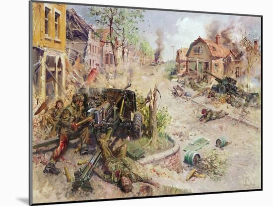 Lance Sergeant J. D Baskeyfield VC (Oil on Canvas)-Terence Cuneo-Mounted Giclee Print