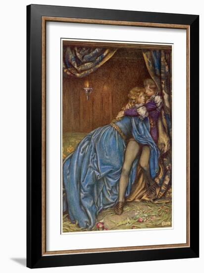 Lancelot and Guinevere Together for the Last Time-Eleanor Fortescue Brickdale-Framed Art Print