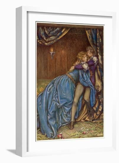 Lancelot and Guinevere Together for the Last Time-Eleanor Fortescue Brickdale-Framed Art Print