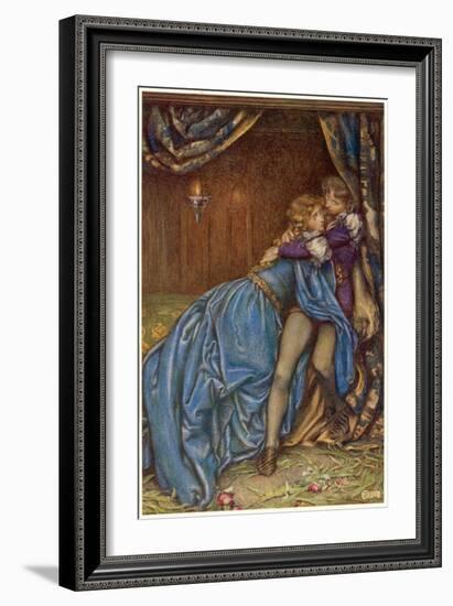 Lancelot and Guinevere Together for the Last Time-Eleanor Fortescue Brickdale-Framed Art Print