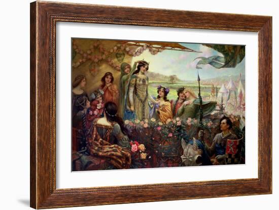 Lancelot and Guinevere-Herbert James Draper-Framed Giclee Print