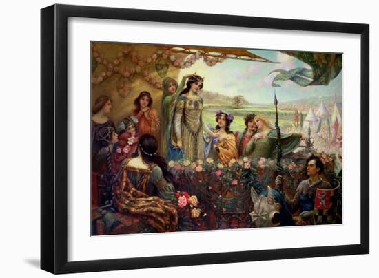 Lancelot and Guinevere-Herbert James Draper-Framed Giclee Print