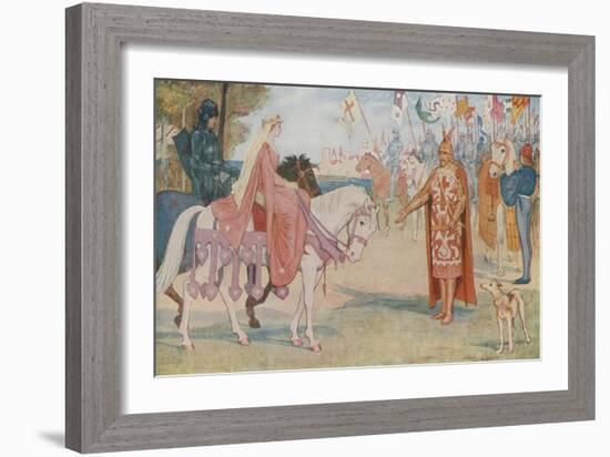 Lancelot Brings Guenevere to Arthur-Henry Justice Ford-Framed Giclee Print