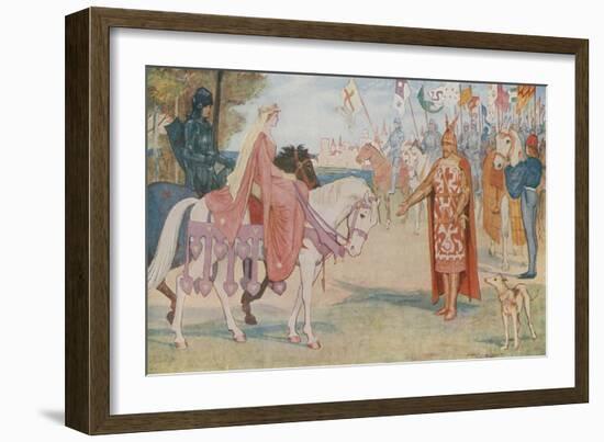 Lancelot Brings Guenevere to Arthur-Henry Justice Ford-Framed Giclee Print