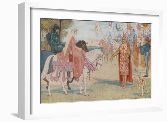 Lancelot Brings Guenevere to Arthur-Henry Justice Ford-Framed Giclee Print