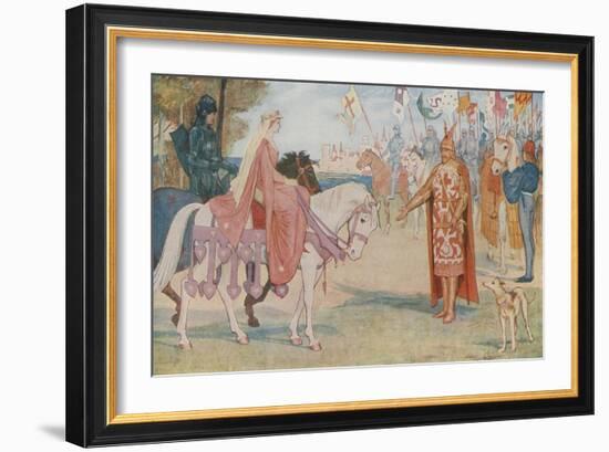 Lancelot Brings Guenevere to Arthur-Henry Justice Ford-Framed Giclee Print