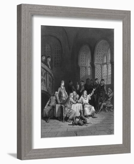 Lancelot Storytelling-Gustave Doré-Framed Art Print
