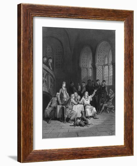 Lancelot Storytelling-Gustave Doré-Framed Art Print