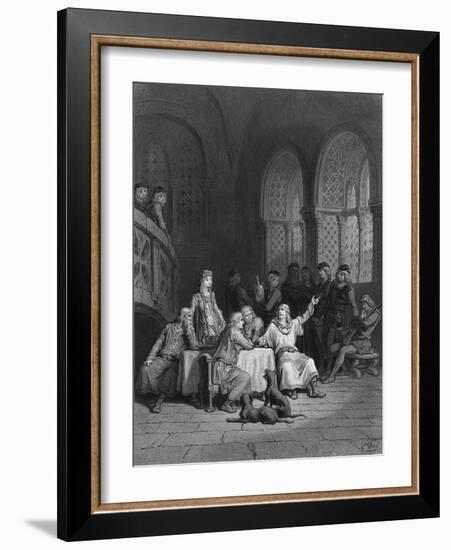 Lancelot Storytelling-Gustave Doré-Framed Art Print