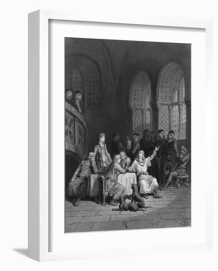 Lancelot Storytelling-Gustave Doré-Framed Art Print