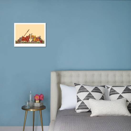 Lances At The Thrust Between Knights Art Print Hector Mair Paulus Art Com