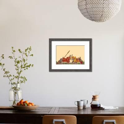 Lances At The Thrust Between Knights Art Print Hector Mair Paulus Art Com