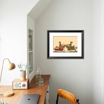 Lances At The Thrust Between Knights Art Print Hector Mair Paulus Art Com