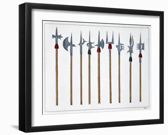 Lances, spears, halberds and partisanes, 1842-Friedrich Martin von Reibisch-Framed Giclee Print