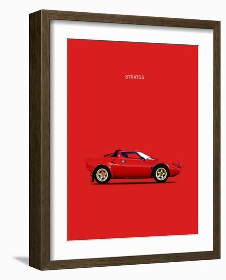 Lancia Stratos 1974-Mark Rogan-Framed Art Print