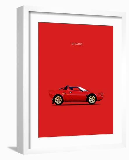 Lancia Stratos 1974-Mark Rogan-Framed Art Print