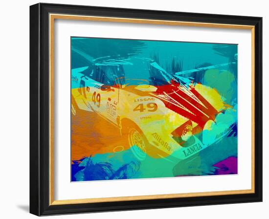 Lancia Stratos Watercolor 1-NaxArt-Framed Art Print