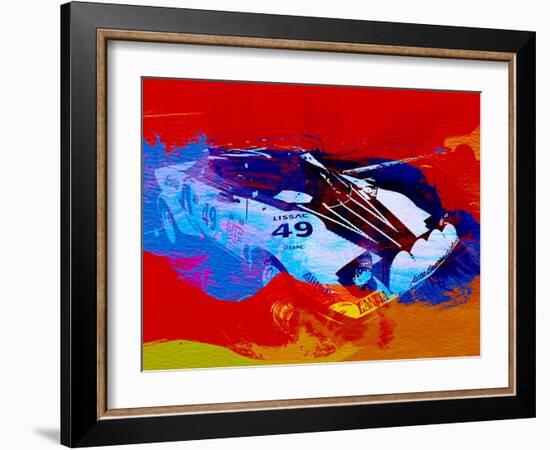 Lancia Stratos Watercolor 2-NaxArt-Framed Art Print