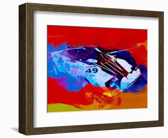 Lancia Stratos Watercolor 2-NaxArt-Framed Art Print