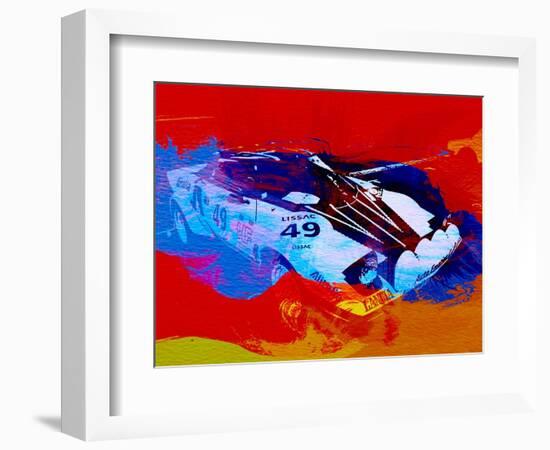 Lancia Stratos Watercolor 2-NaxArt-Framed Art Print