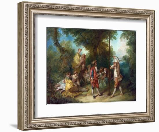 Lancret, Nicolas (1690-1743) the Four Ages of Man: Maturity Oil on Canvas Rococo Ca 1735 France Nat-Nicolas Lancret-Framed Giclee Print