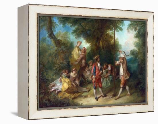 Lancret, Nicolas (1690-1743) the Four Ages of Man: Maturity Oil on Canvas Rococo Ca 1735 France Nat-Nicolas Lancret-Framed Premier Image Canvas