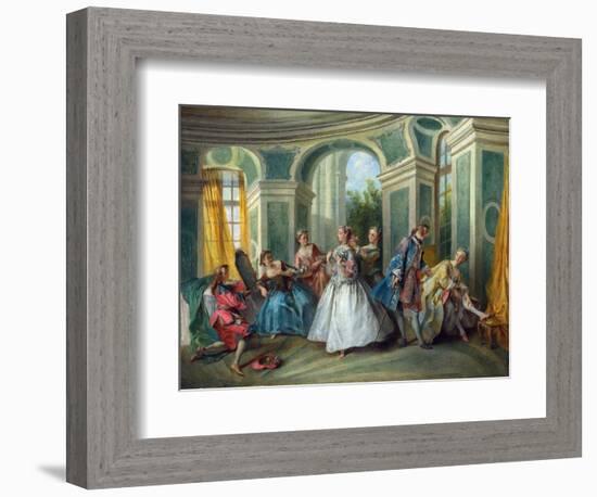 Lancret, Nicolas (1690-1743) the Four Ages of Man: Youth Oil on Canvas Rococo Ca 1735 France Nation-Nicolas Lancret-Framed Giclee Print