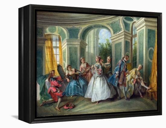 Lancret, Nicolas (1690-1743) the Four Ages of Man: Youth Oil on Canvas Rococo Ca 1735 France Nation-Nicolas Lancret-Framed Premier Image Canvas