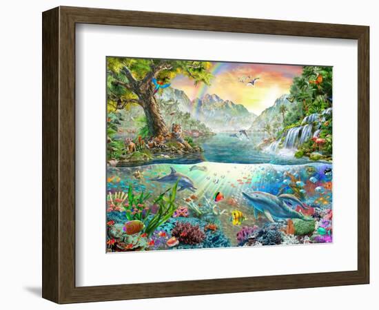 Land and Water Utopia-Adrian Chesterman-Framed Premium Giclee Print