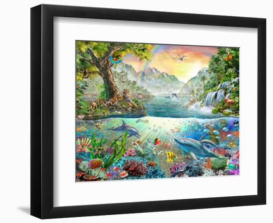 Land and Water Utopia-Adrian Chesterman-Framed Premium Giclee Print