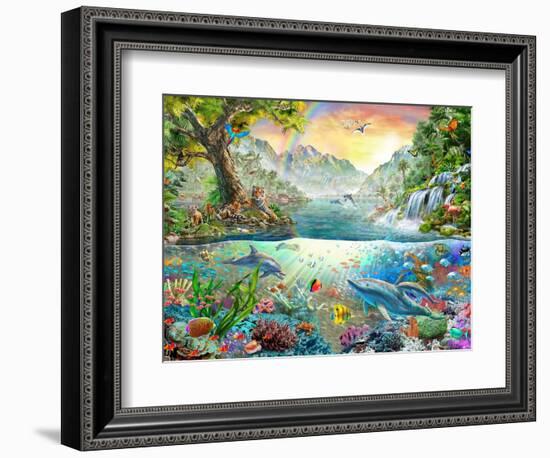 Land and Water Utopia-Adrian Chesterman-Framed Premium Giclee Print