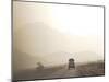 Land Cruiser Driving Along Dusty Road, Between Zagora and Tata, Morocco, North Africa, Africa-Jane Sweeney-Mounted Photographic Print