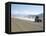 Land Cruiser on Altiplano Track and Tourists Going to Laguna Colorado, Southwest Highlands, Bolivia-Tony Waltham-Framed Premier Image Canvas