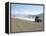 Land Cruiser on Altiplano Track and Tourists Going to Laguna Colorado, Southwest Highlands, Bolivia-Tony Waltham-Framed Premier Image Canvas