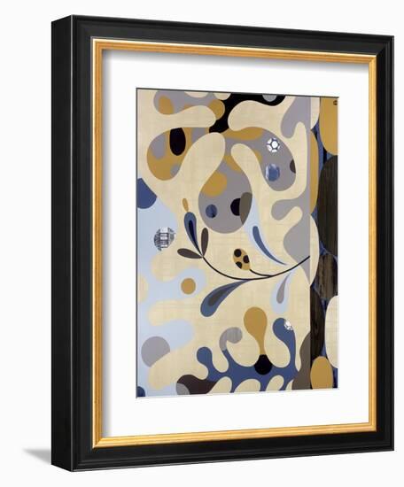 Land Meets Sea-Mary Calkins-Framed Giclee Print