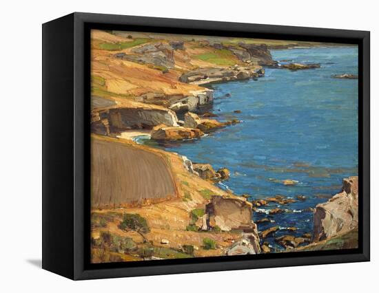 Land of a Thousand Caves-William Wendt-Framed Stretched Canvas