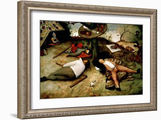 Land of Cockaigne, 1567-Pieter Bruegel the Elder-Framed Giclee Print